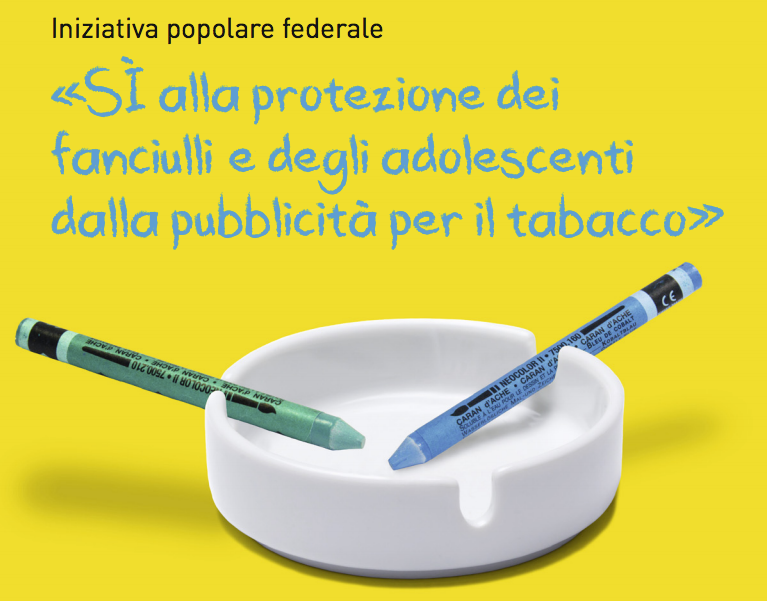 Iniziativa popolare federale “Sì alla protezione dei fanciulli e degli adolescenti dalla pubblicità del tabacco”